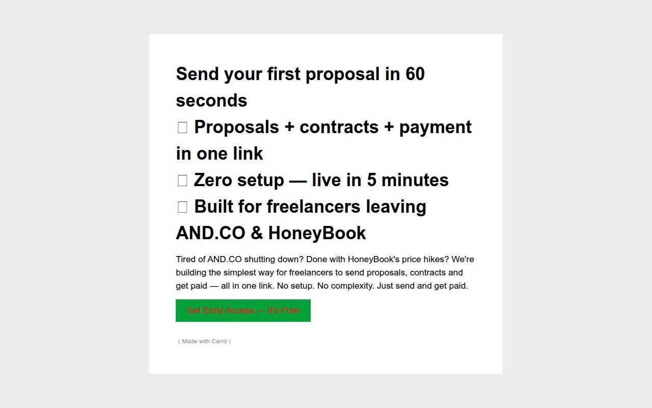 ProposalOS - Main product screenshot demonstrating key features and user interface