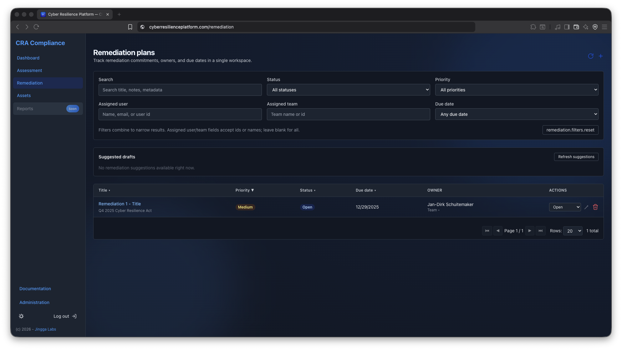 Cyber Resilience Platform gallery image