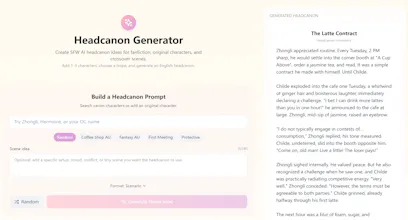 Headcanon Generator gallery image