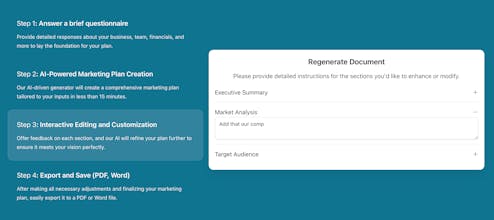 AI marketing plan generator gallery image
