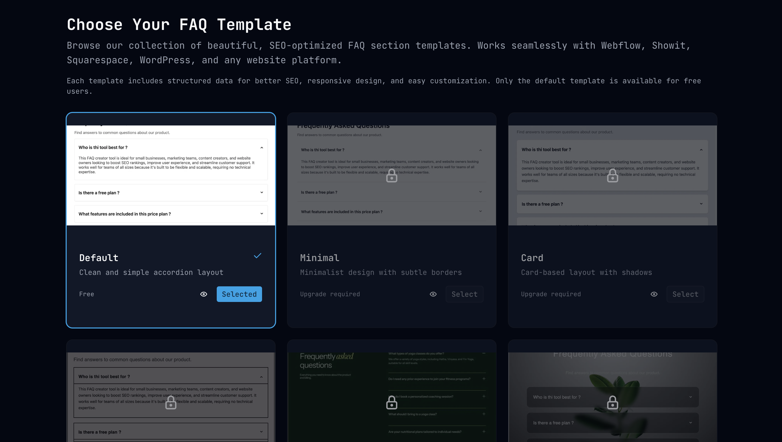 Easy FAQ Generator - Screenshot 3 showing product features and functionality