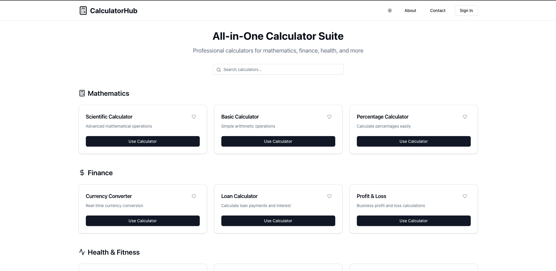 CalculatorHub - All-... logo