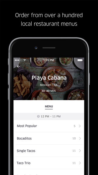 UberEATS for iOS gallery image