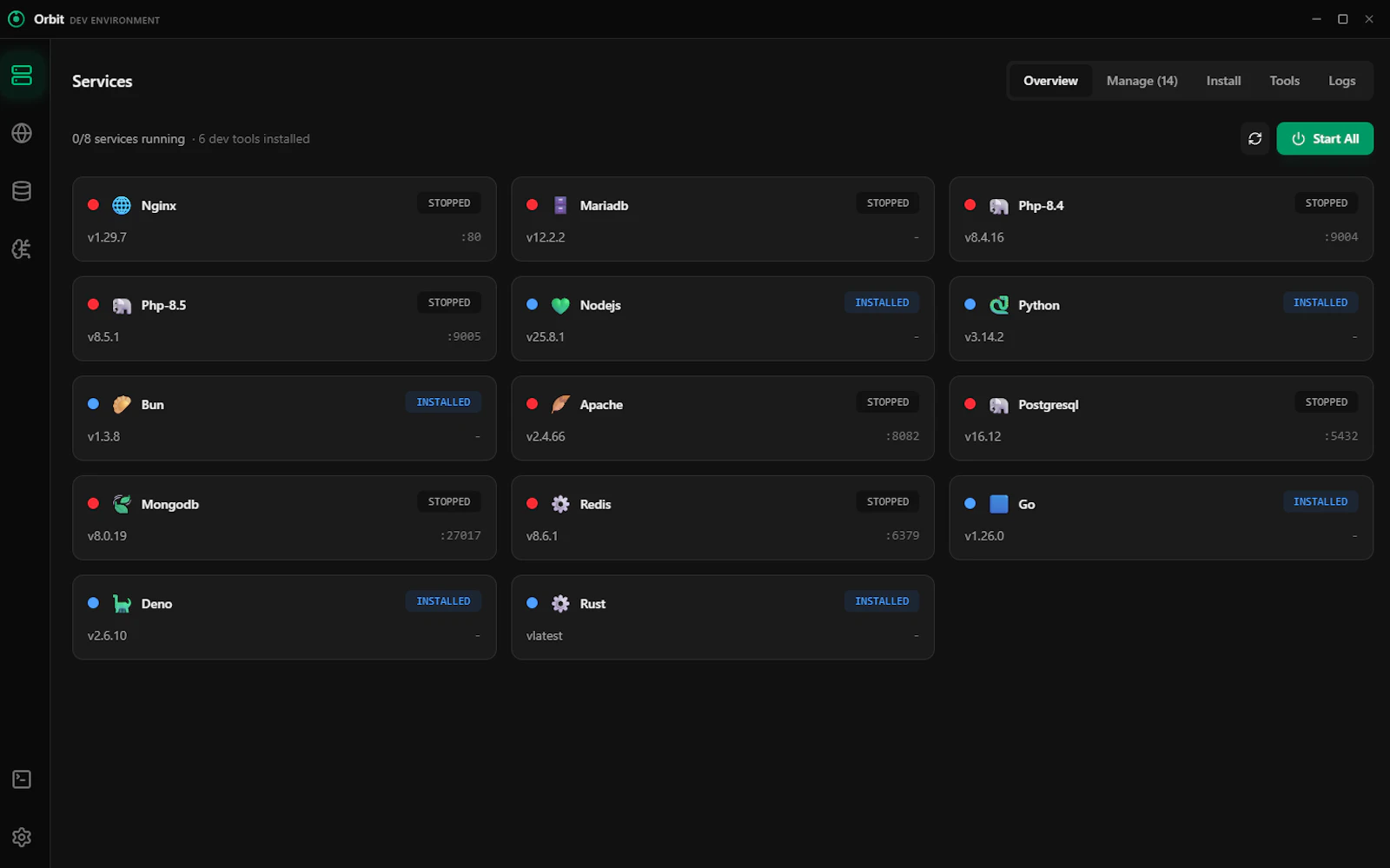 Orbit — Modern Local Development Env. screenshot 1