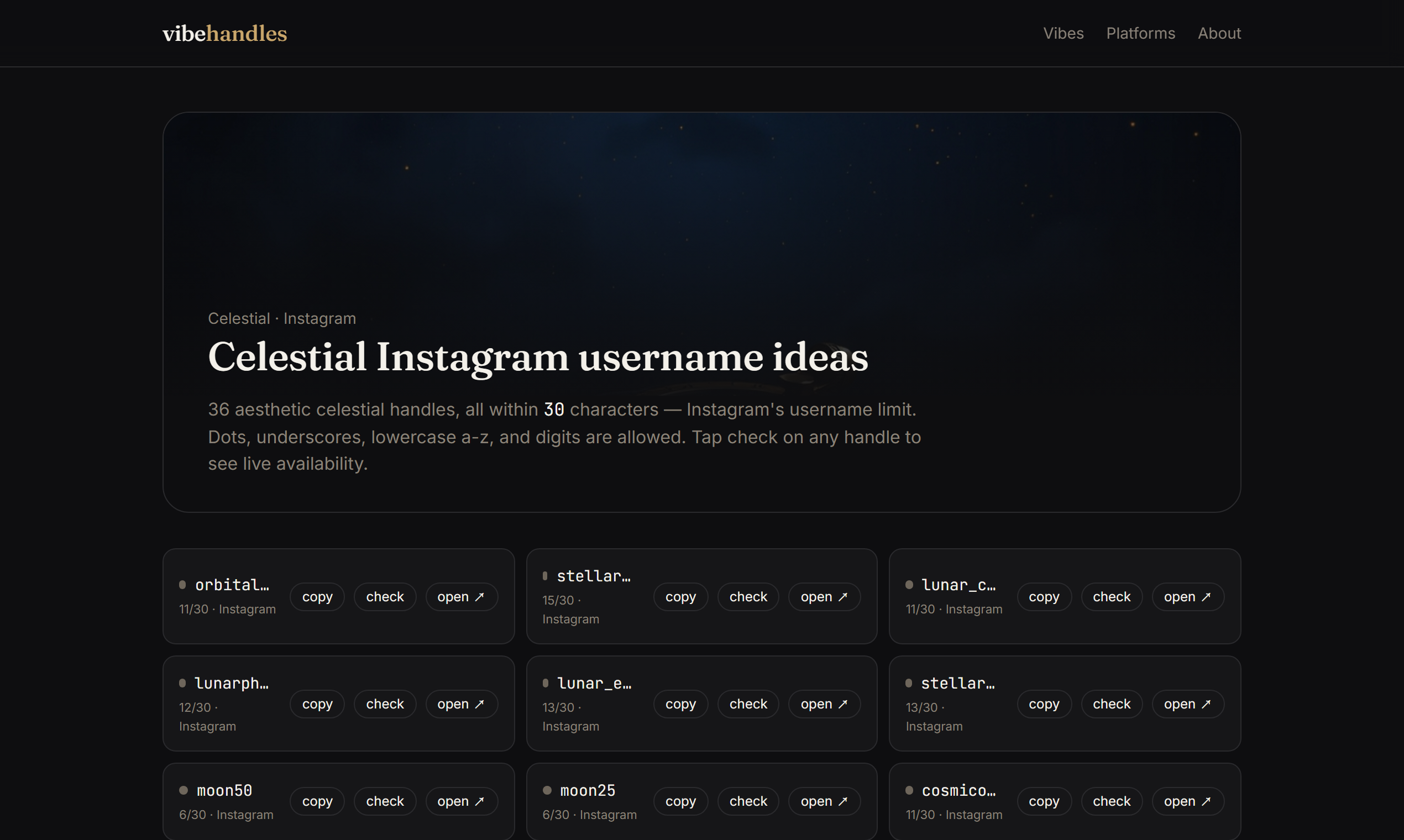 VibeHandles gallery image