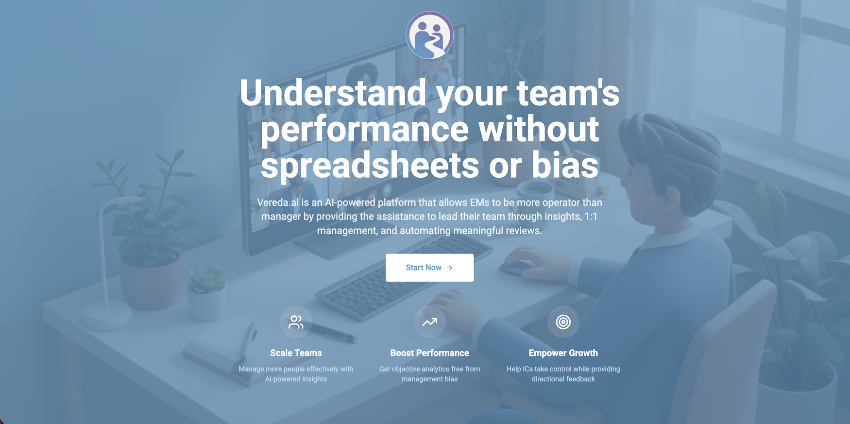 Vereda AI - Main product screenshot demonstrating key features and user interface