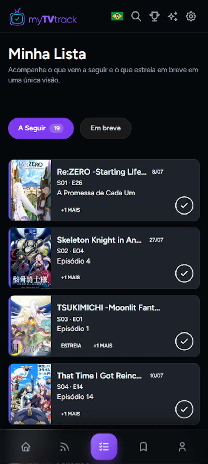 myTVtrack screenshot 1