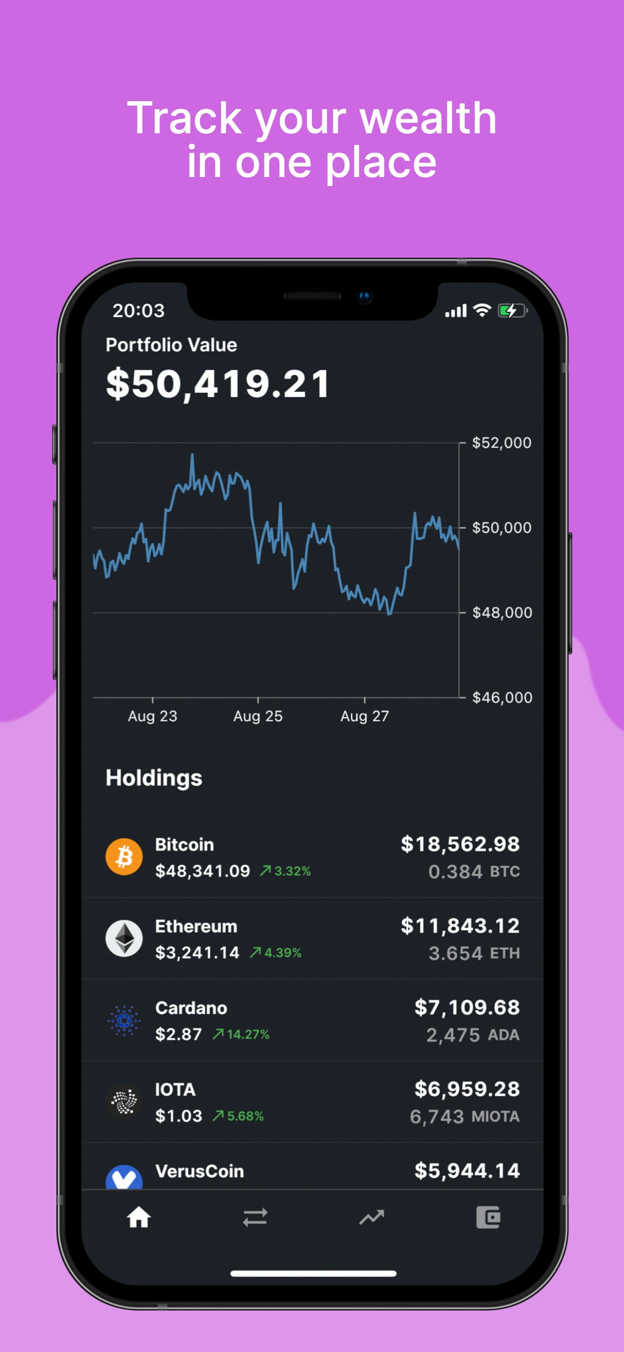 Polar Crypto Portfolio Tracker gallery image