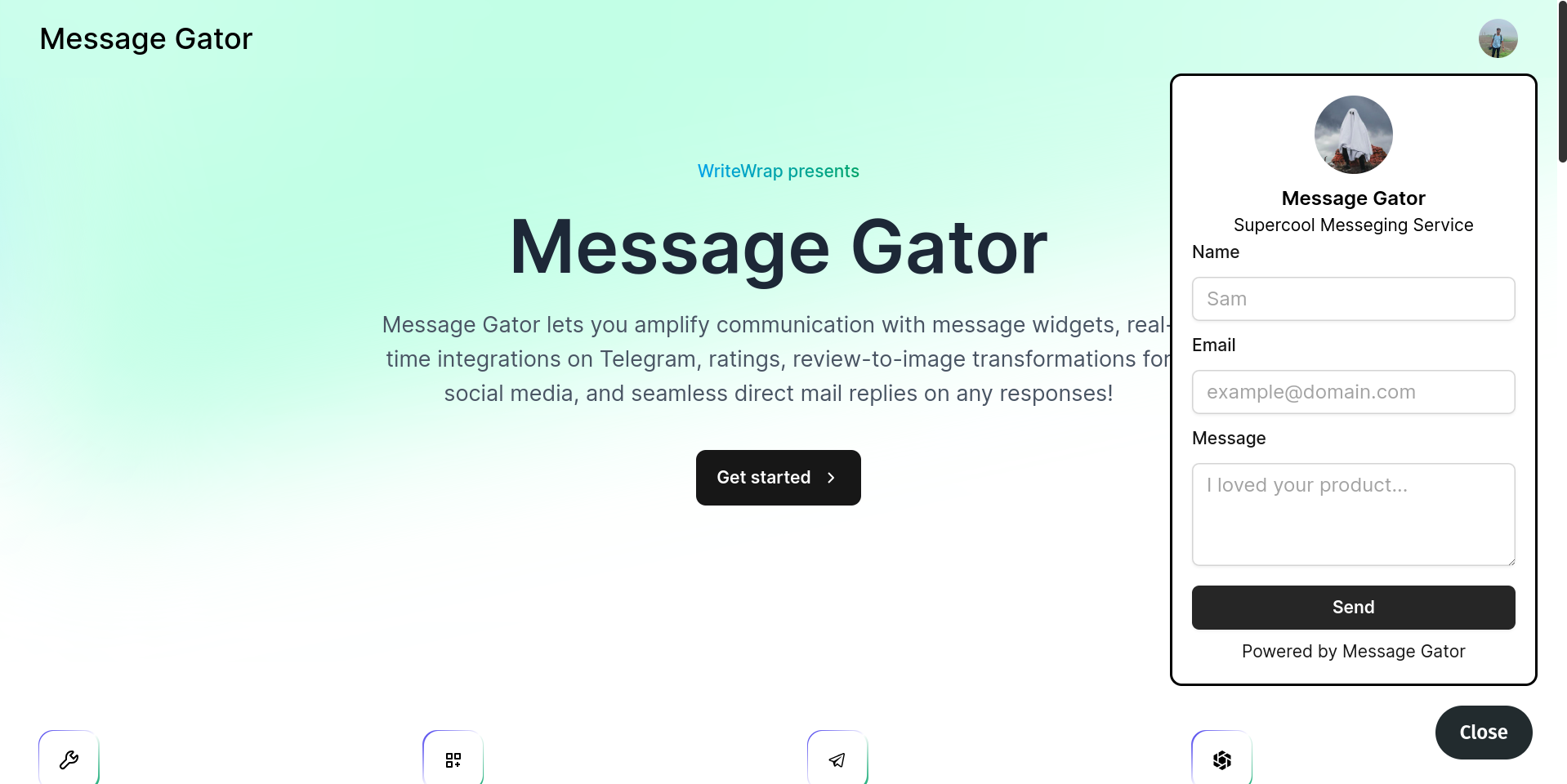 Mensaje Gator media 5