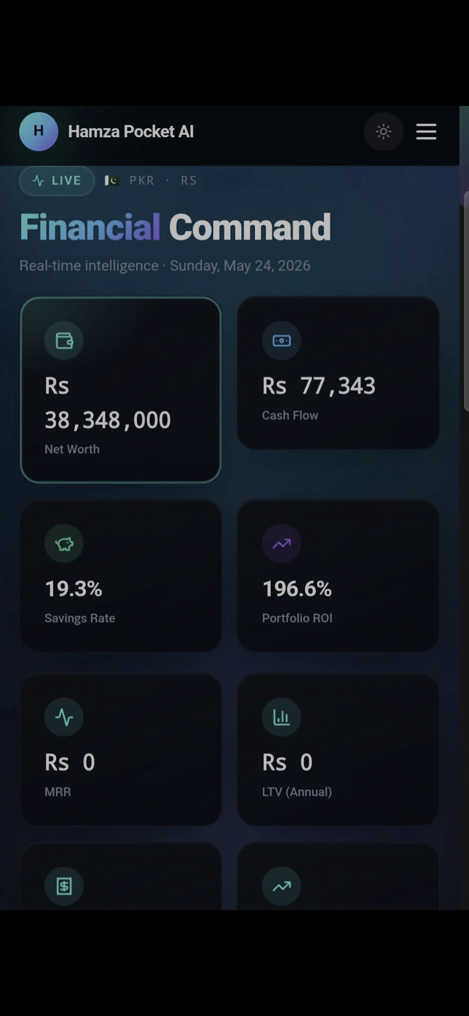 Ai powered fianncial system screenshot 2