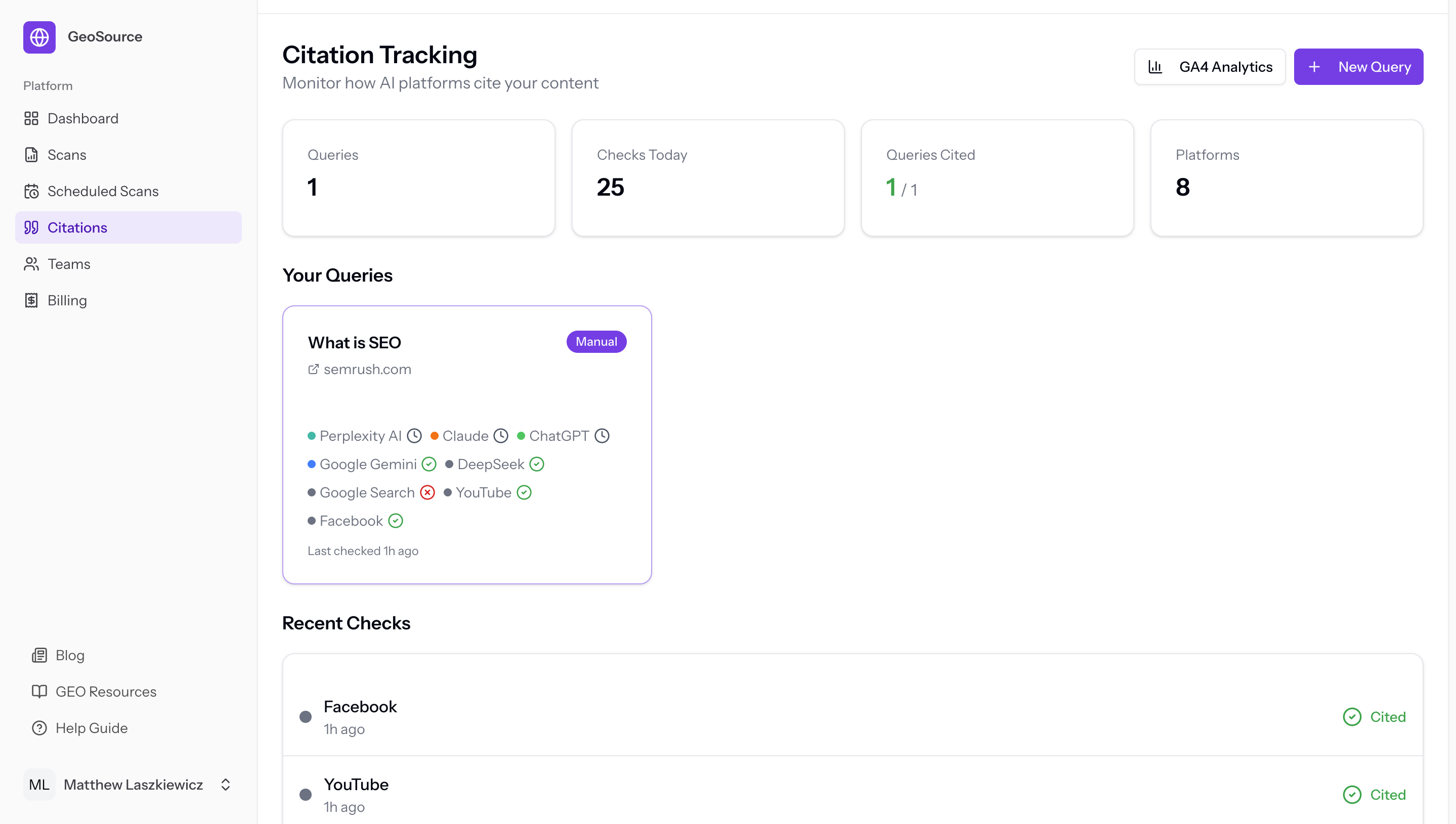GeoSource.ai - Screenshot 3 showing product features and functionality