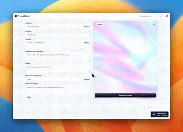 Open Source Prompt Builder gallery image