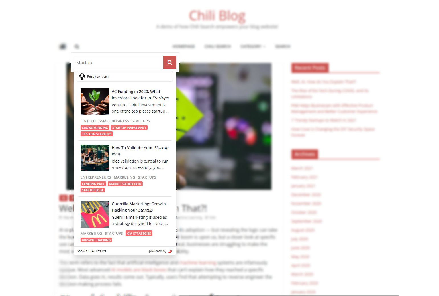 Chili Search gallery image