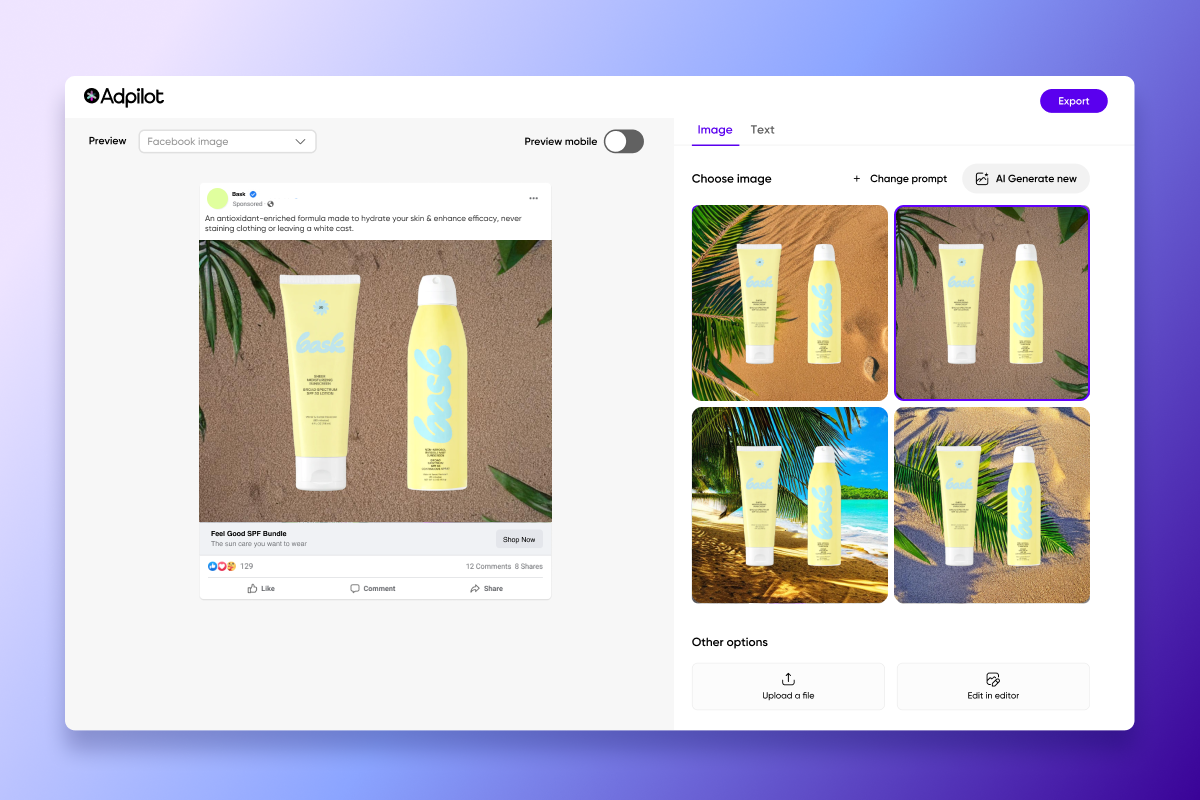 Adpilot de Picsart media 3