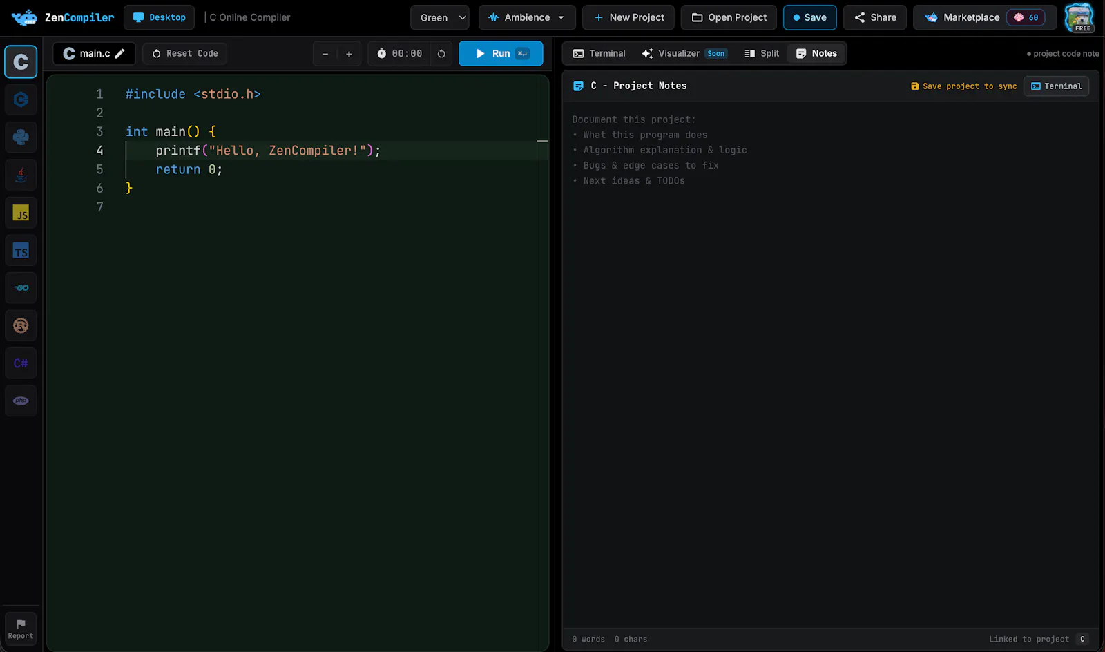 ZenCompiler screenshot 3