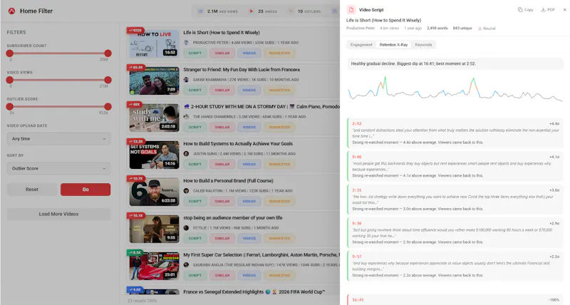 TubeGrade screenshot 2