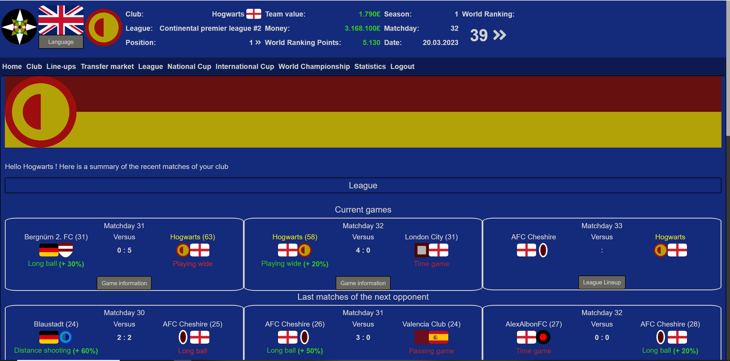 Soccer Club Manager - Seien Sie ein Fußballmanager in diesem kostenlosen Browserspiel Medien 5