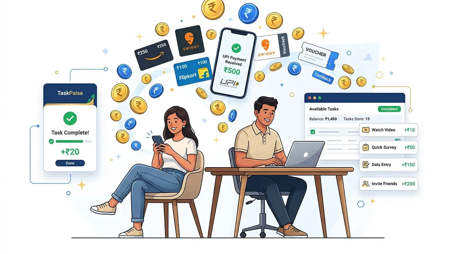 TaskPaisa - Trusted GPT Reward Platform screenshot 1