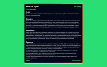 GPT Vetting - Chrome Extension gallery image