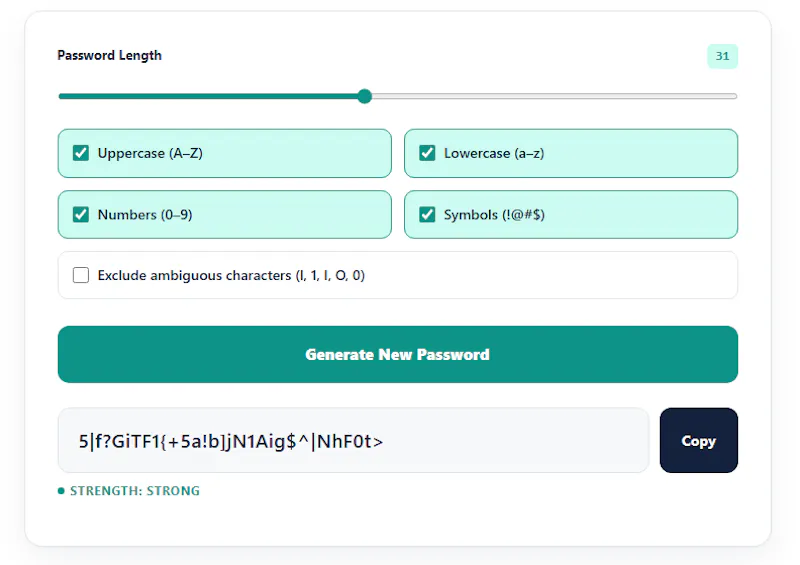 Make Me a Password screenshot 2