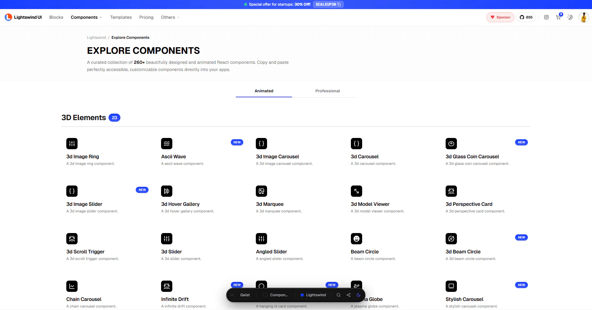 Lightswind UI gallery image
