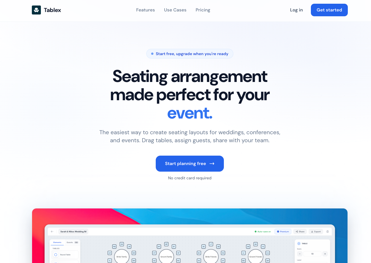 Tablex - Main product screenshot demonstrating key features and user interface