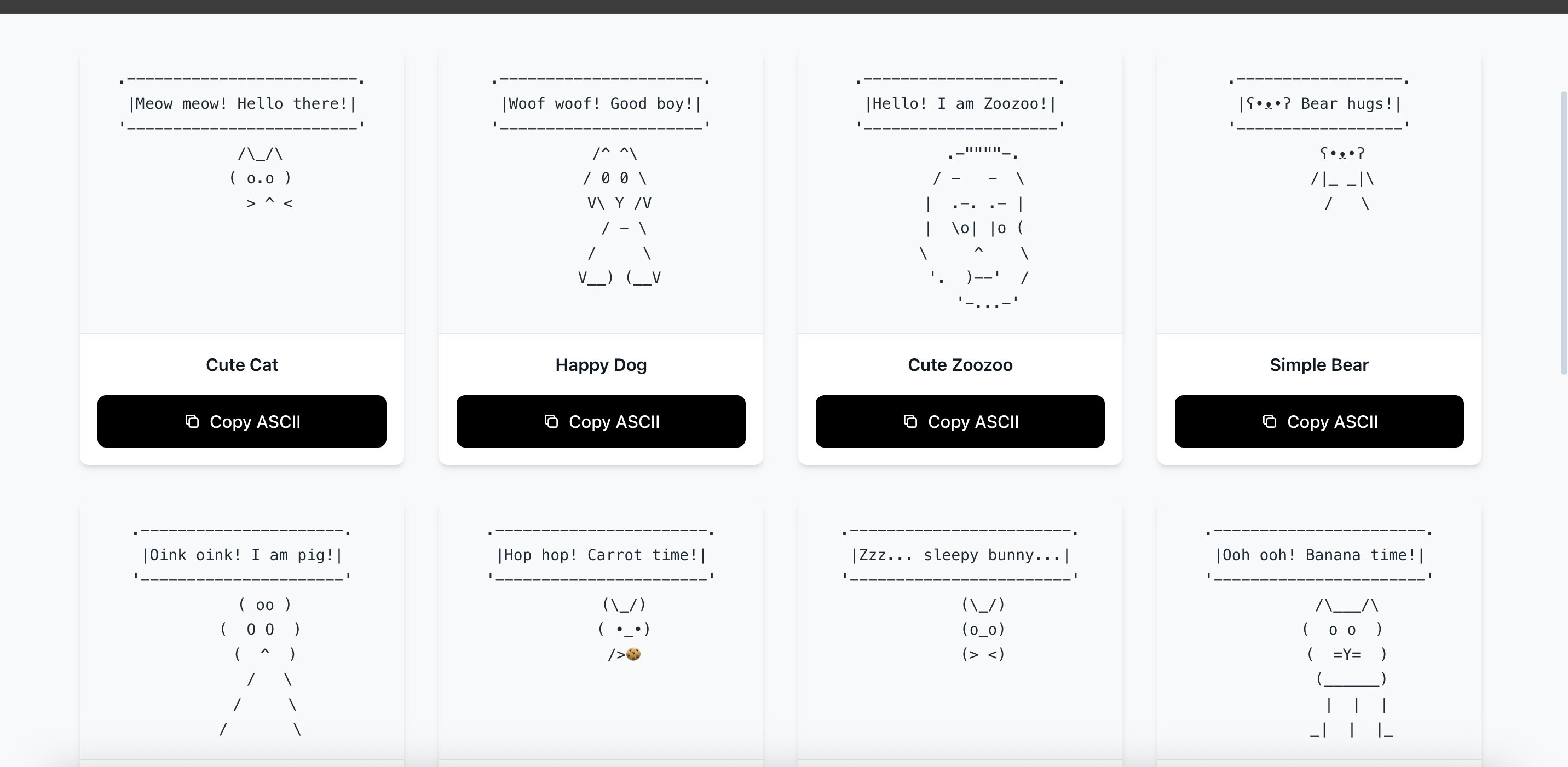 ThumbPOV - ASCII gallery image