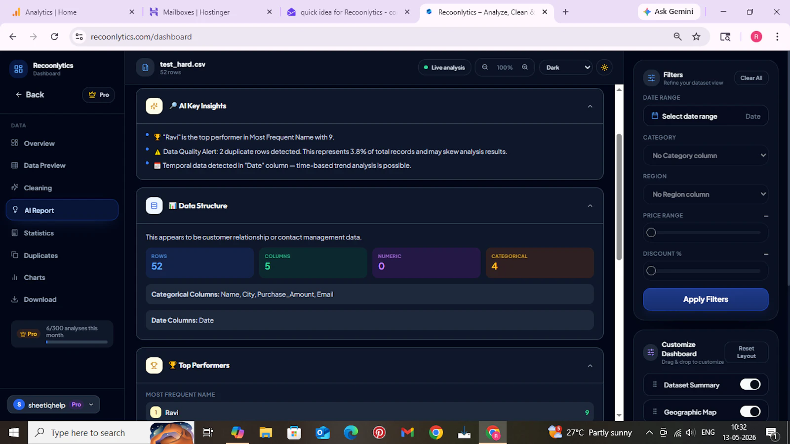 Recoonlytics screenshot 8