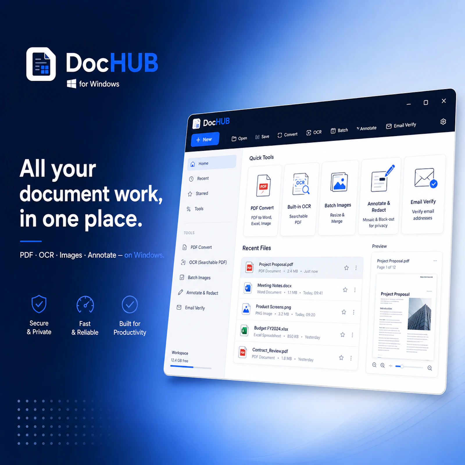 DocHUB: Windows Document Toolbox screenshot 2