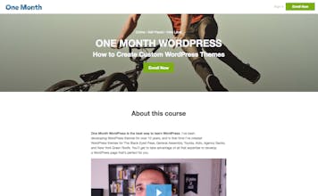 One Month Wordpress gallery image