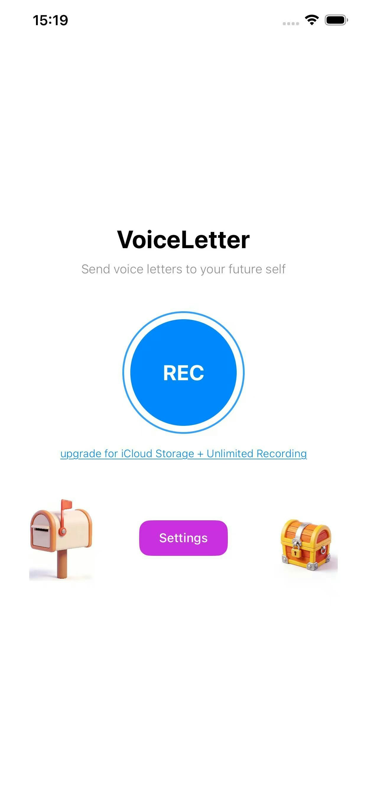 VoiceLetter - Main product screenshot demonstrating key features and user interface