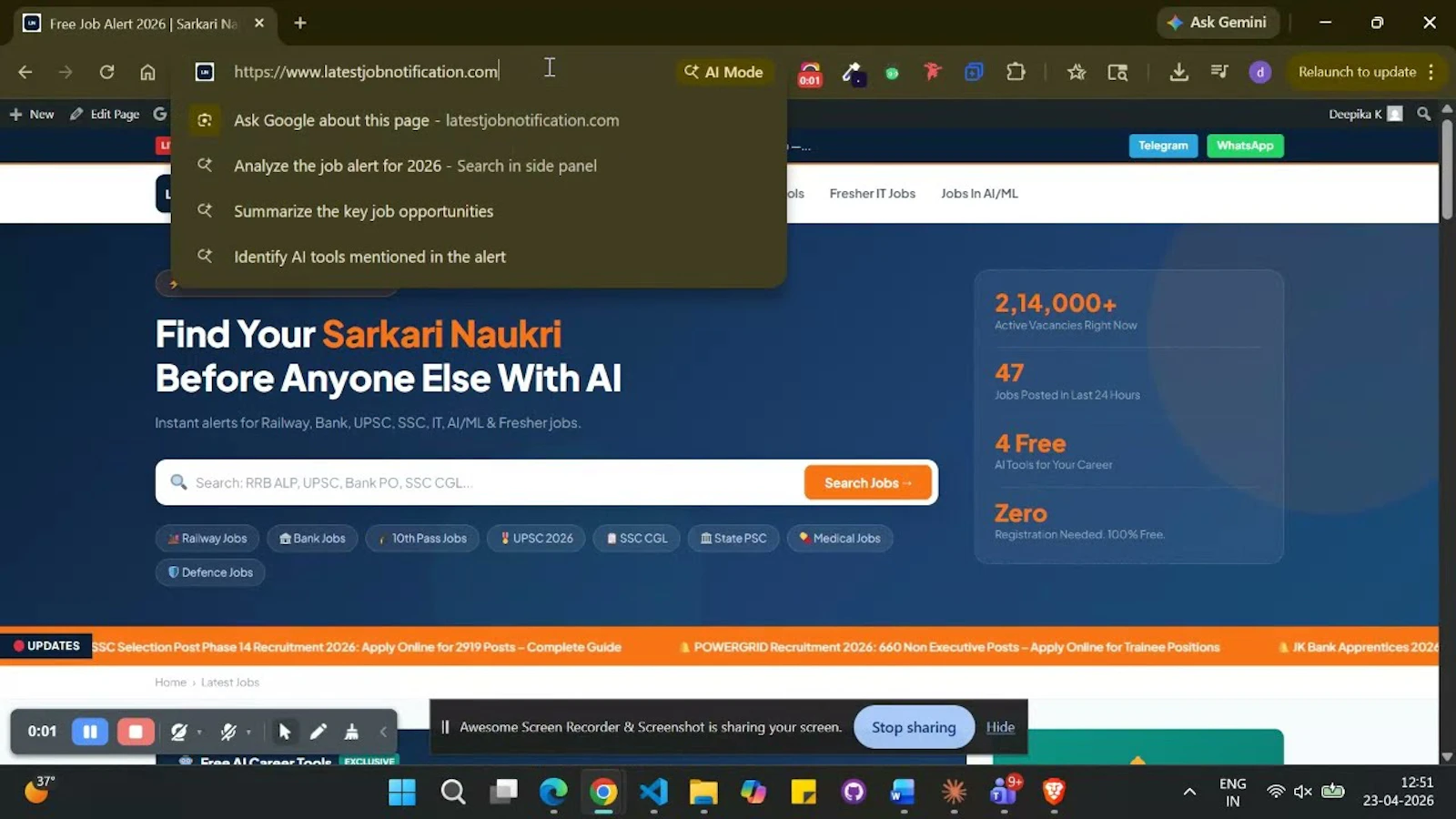 Free AI Resume Scanner for India screenshot 1 (video preview)