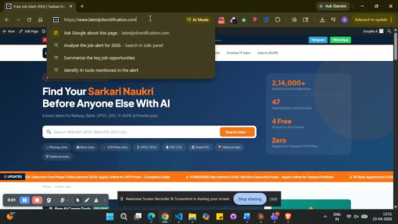 Free AI Resume Scanner for India screenshot 1 (video preview)