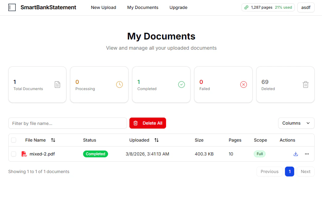 Reconcile Bank Statements screenshot 1