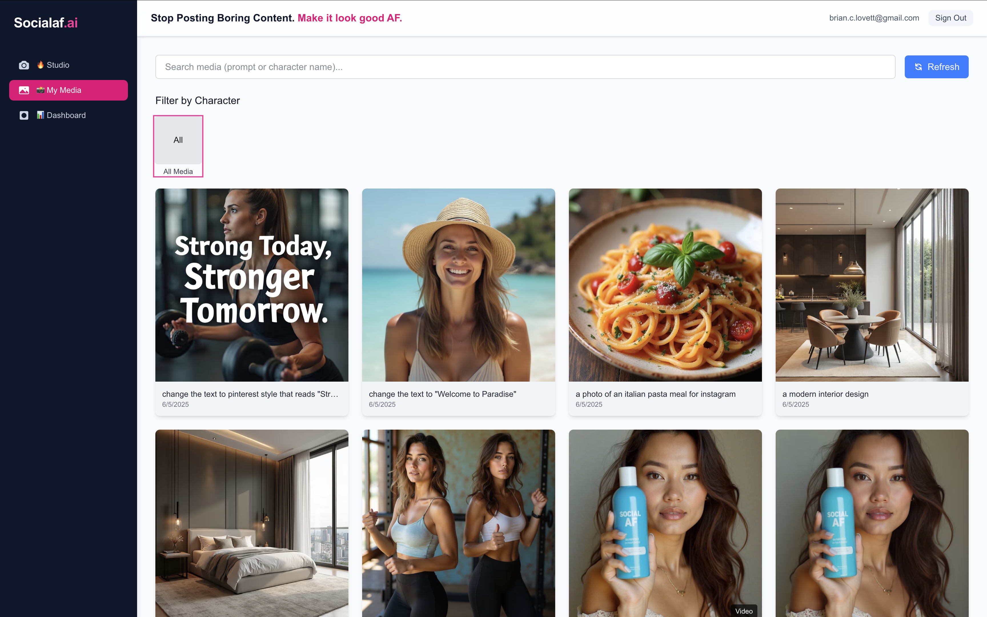 Socialaf.ai - ฝึกอบรมผู้มีอิทธิพล AI และสร้างเนื้อหาไวรัสในไม่กี่วินาที media 8
