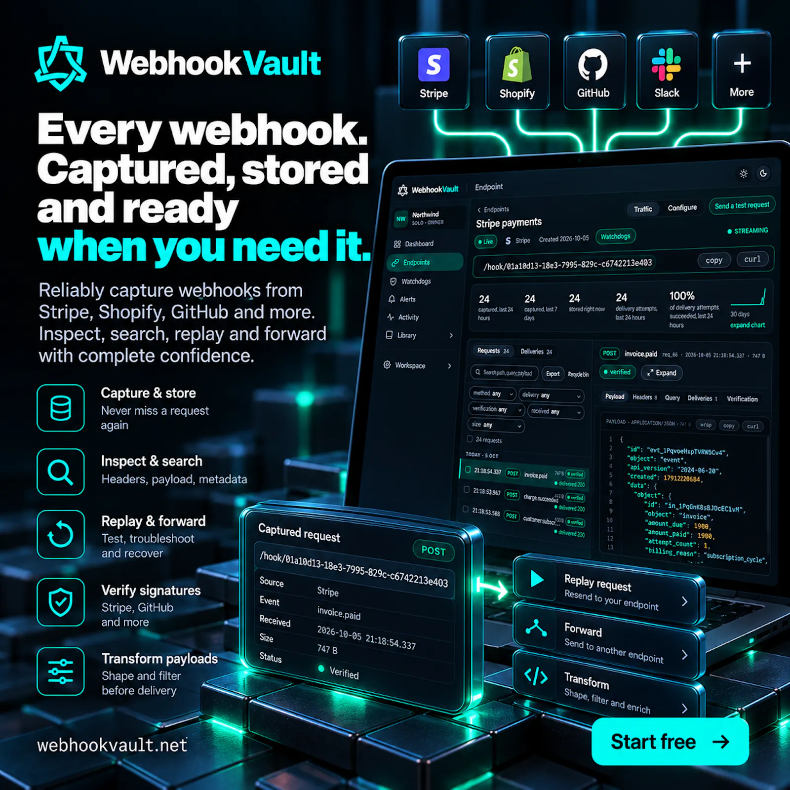 WebhookVault screenshot 4