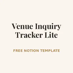 Venue Inquiry Tracker Lite