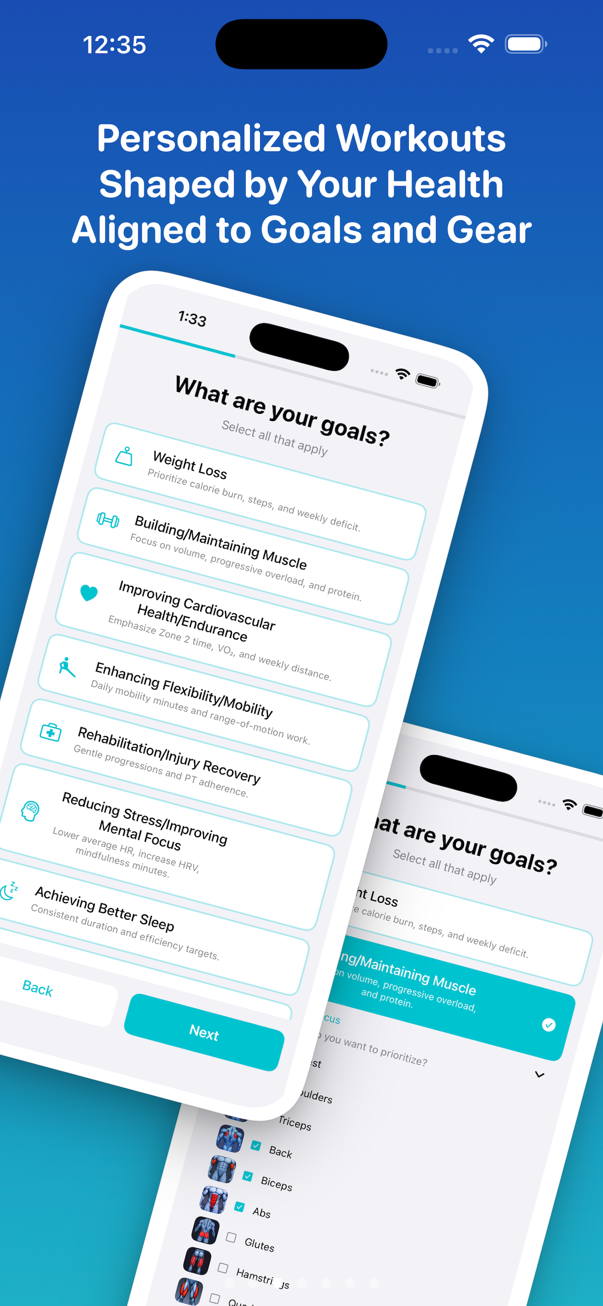 TrainrAI — Fitness That Adapts Daily - Screenshot 2 showing product features and functionality