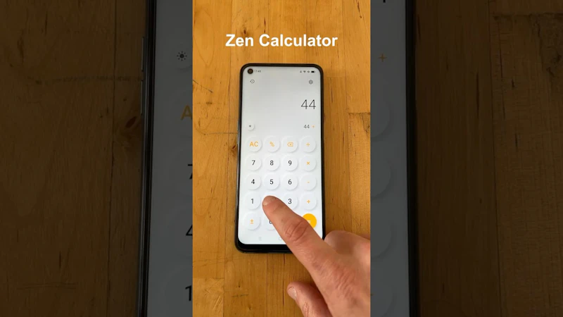 Zen Calculator App screenshot 1 (video preview)