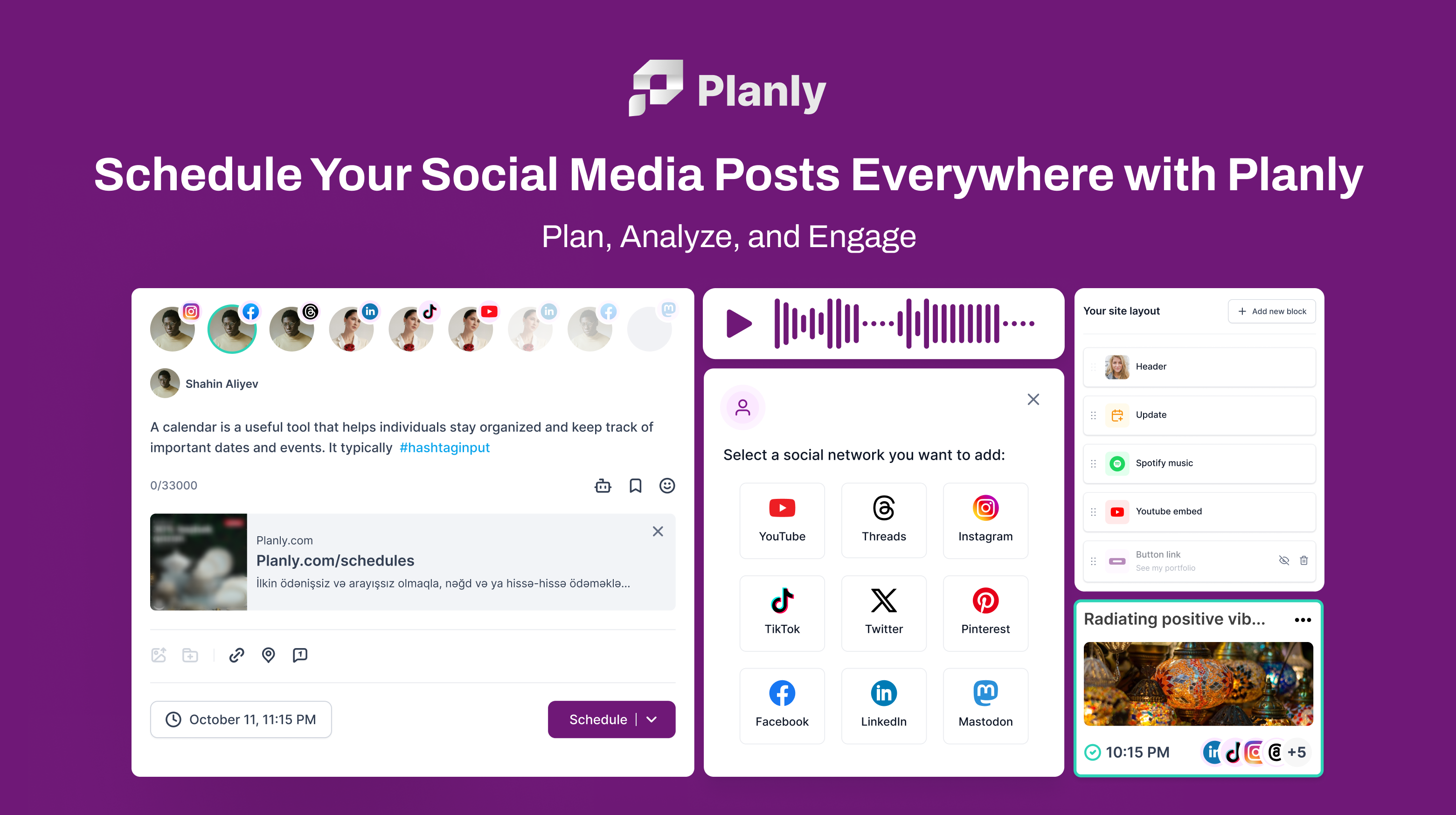 Planly 2.0 - 소셜 미디어 관리 도구 미디어 1