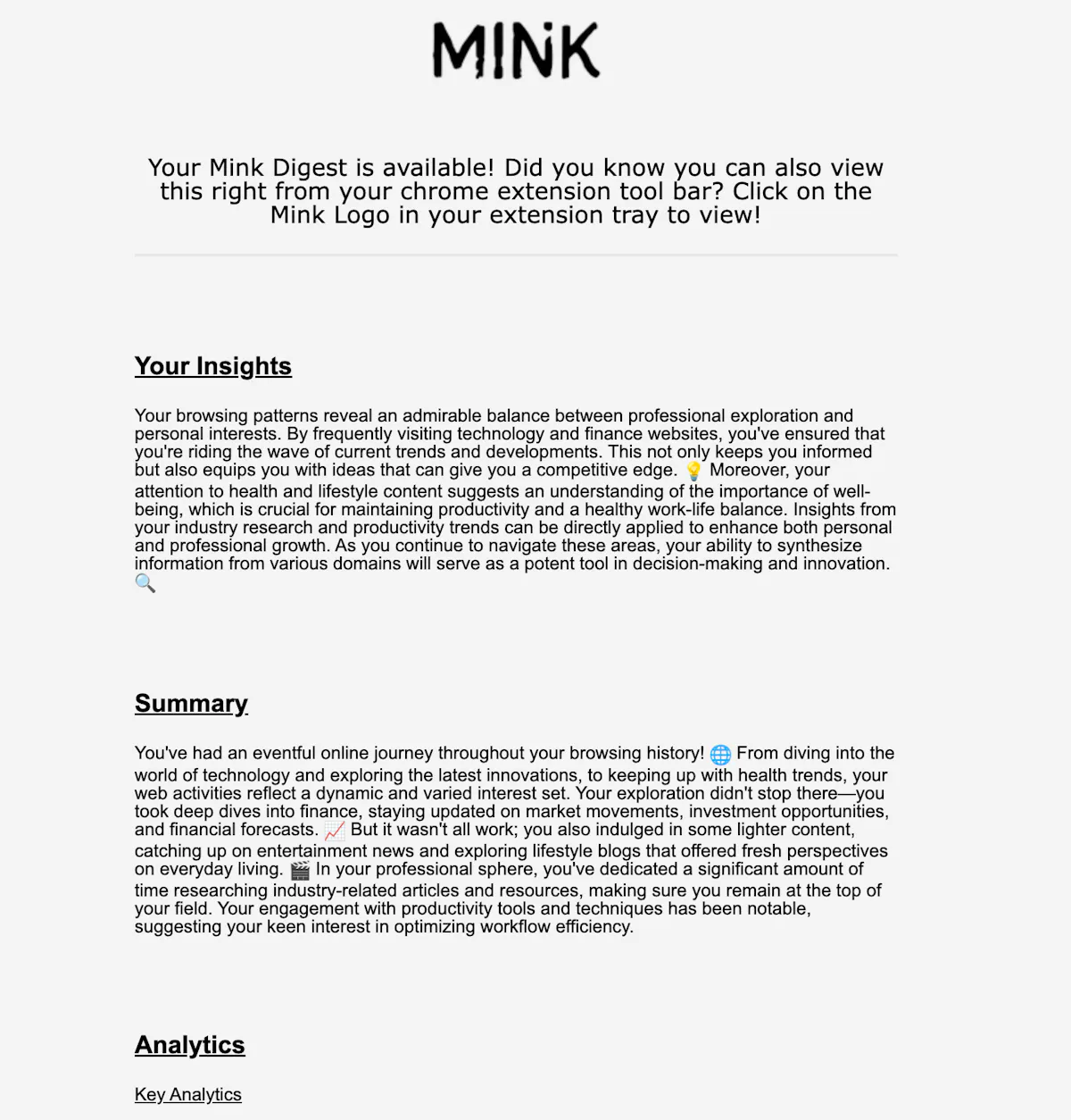 Mink: Browser Co-Pilot