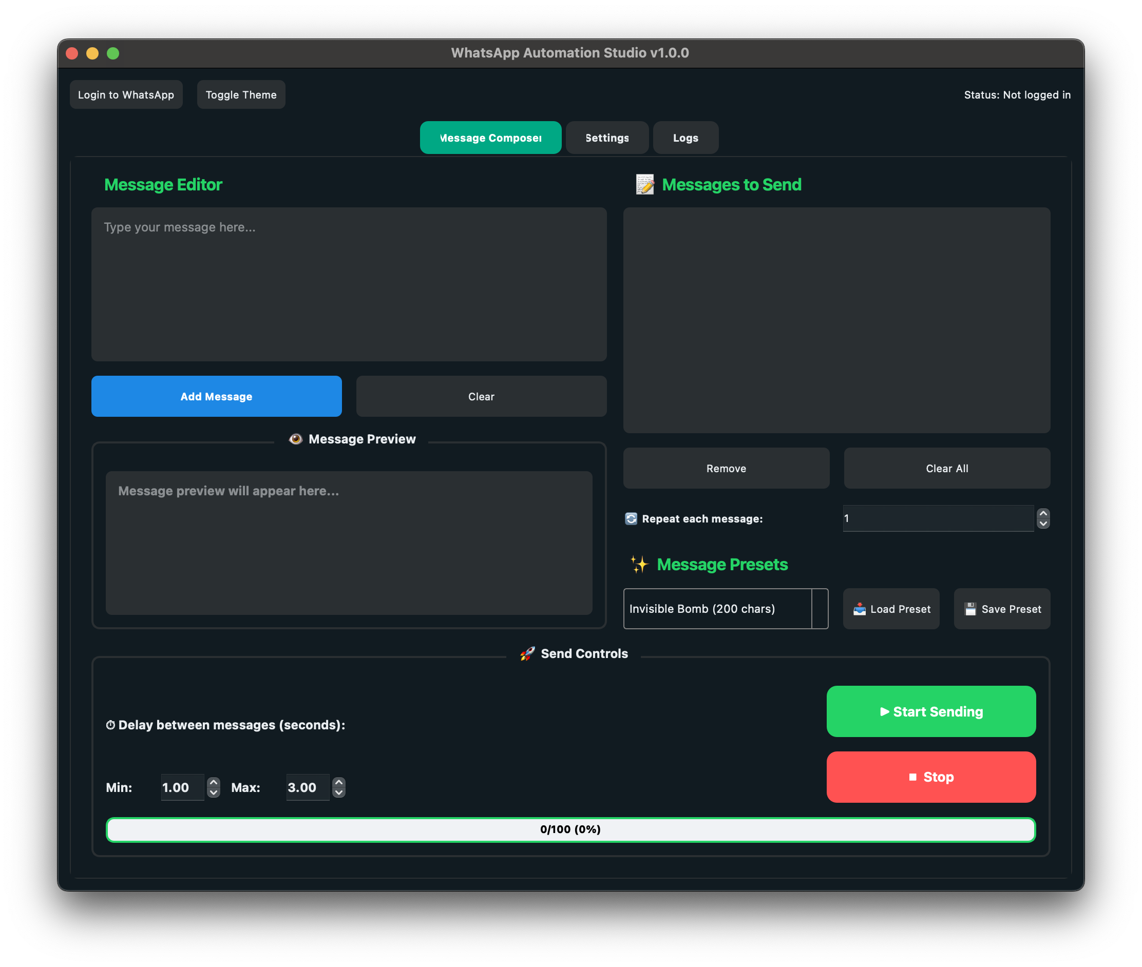 WhatsApp Automation Studio gallery image