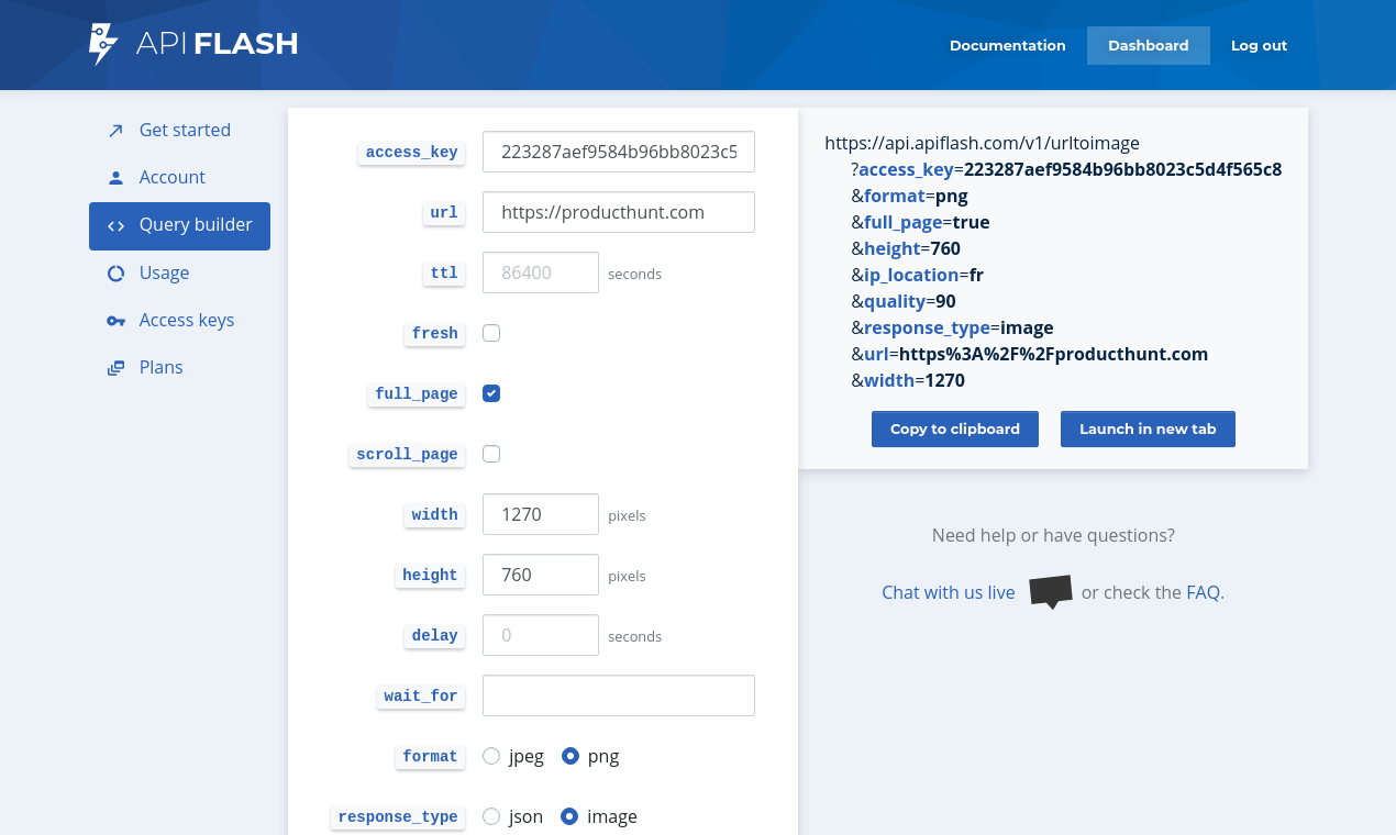 ApiFlash gallery image
