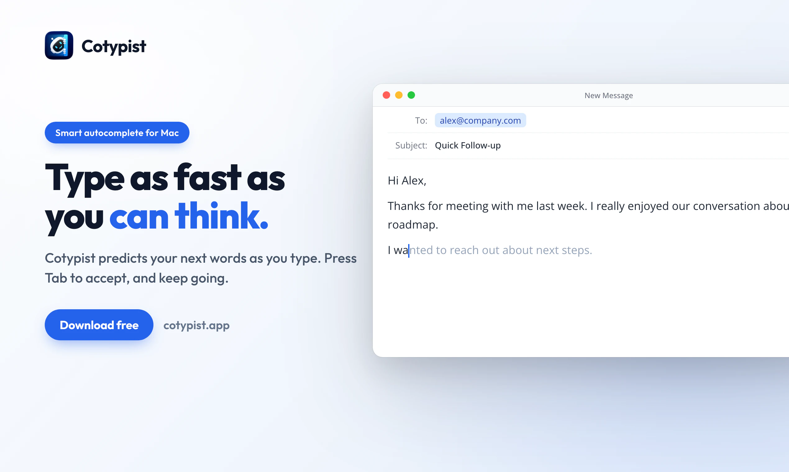 startuptile Cotypist-Local AI Autocomplete in your voice anywhere on your Mac