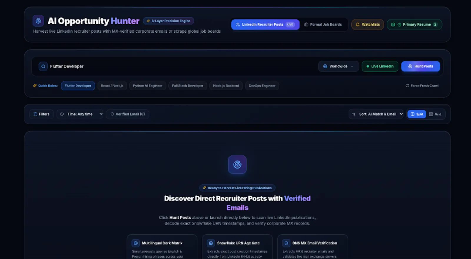 CVtoMatch screenshot 2