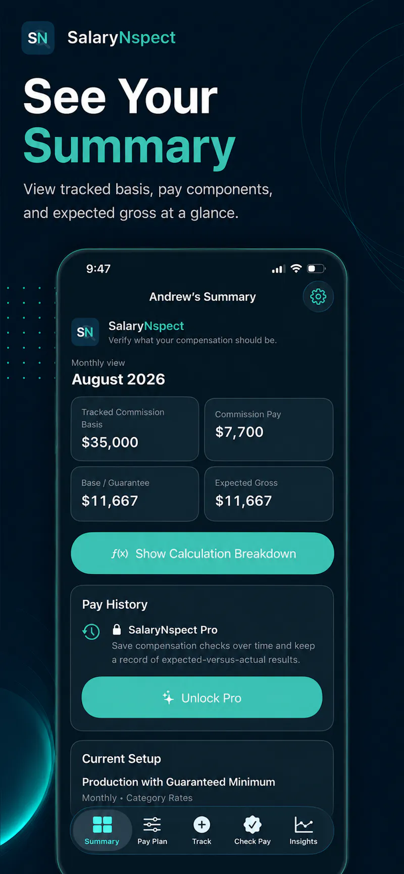 SalaryNspect - ProSal Calculator screenshot 5