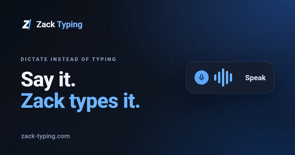 Zack Typing gallery image