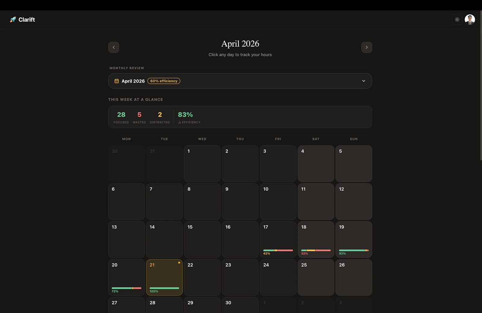 Clarift screenshot 3