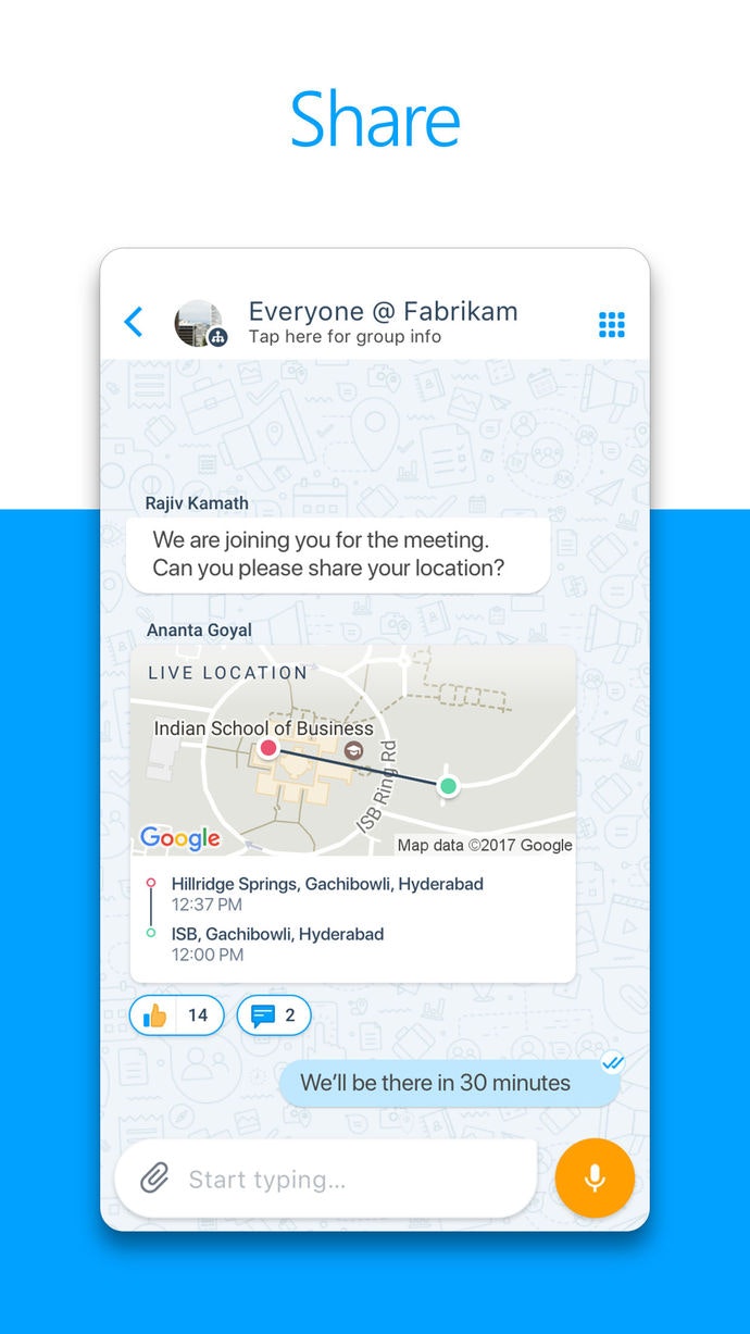 Microsoft Kaizala A simple and secure mobile chat app for work Product Hunt