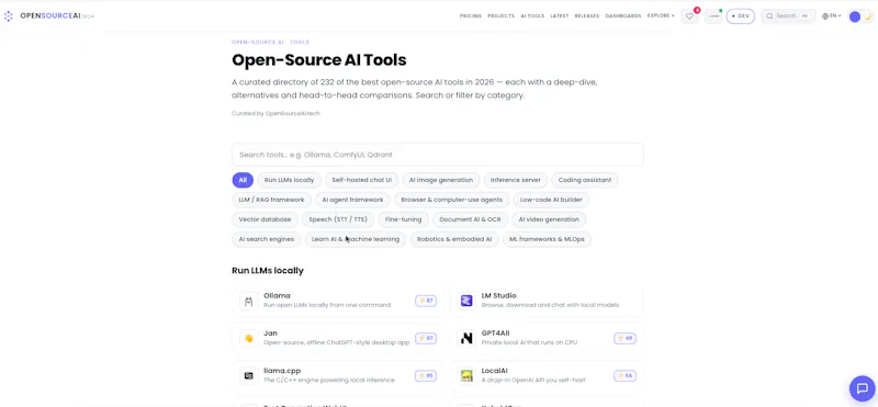 OpenSourceAI.tech screenshot 5